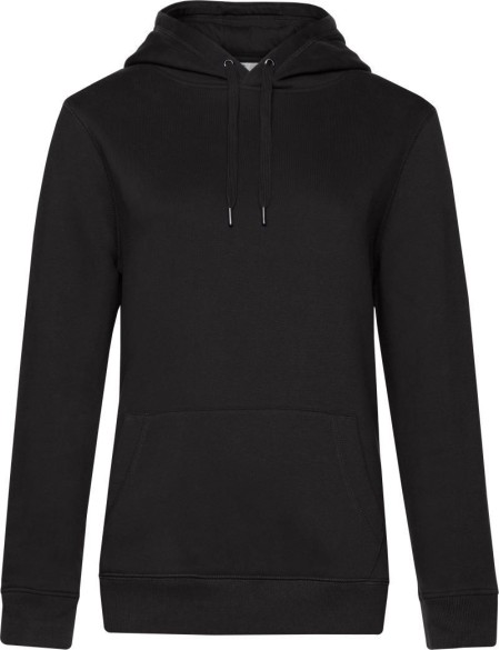 Damen-Kapuzenpullover KING Hooded - Schwarz pur M