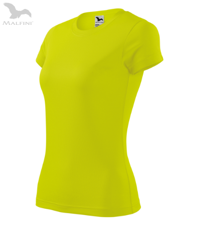 Damen-Sport-T-Shirt FANTASY - Neongelb L