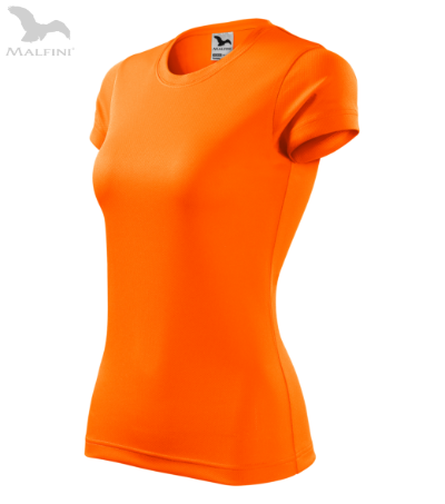 Damen-Sport-T-Shirt FANTASY - Neonorange XL