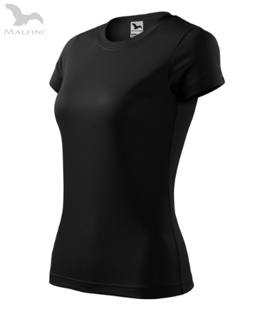 Damen-Sport-T-Shirt FANTASY - Schwarz XS