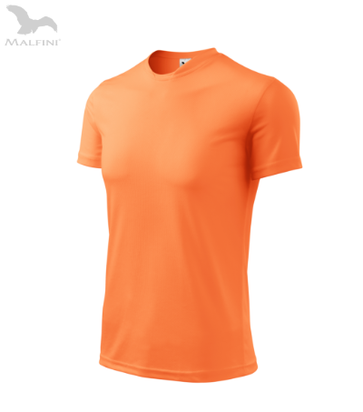 Kinder-Sport-T-Shirt FANTASY - Neon-Mandarine 158 cm/12 Jahre
