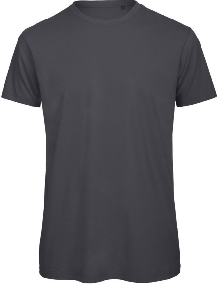 Herren T-Shirt B+C Inspire T aus Bio-Baumwolle - Dunkelgrau M