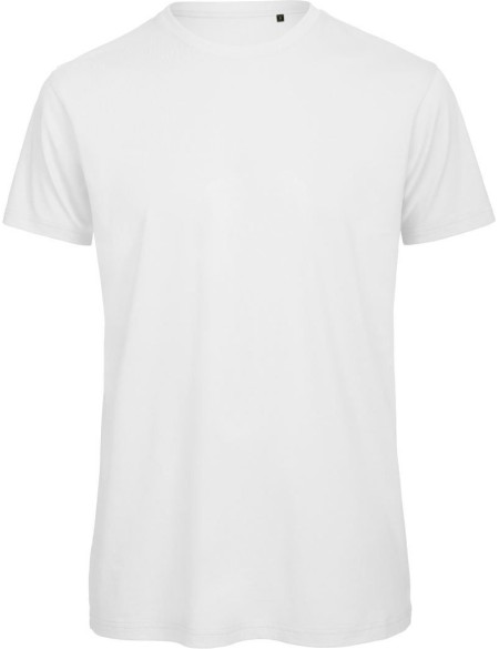 Herren-T-Shirt B+C Inspire T aus Bio-Baumwolle – Weiß XL