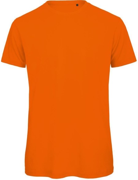 Herren T-Shirt B+C Inspire T aus Bio-Baumwolle - Orange L