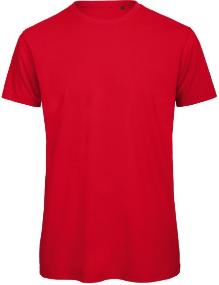Herren T-Shirt B+C Inspire T aus Bio-Baumwolle - Rot S