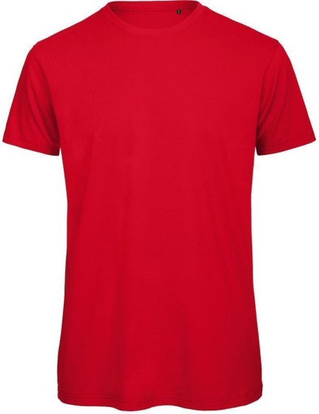Herren T-Shirt B+C Inspire T aus Bio-Baumwolle – Rot 3XL