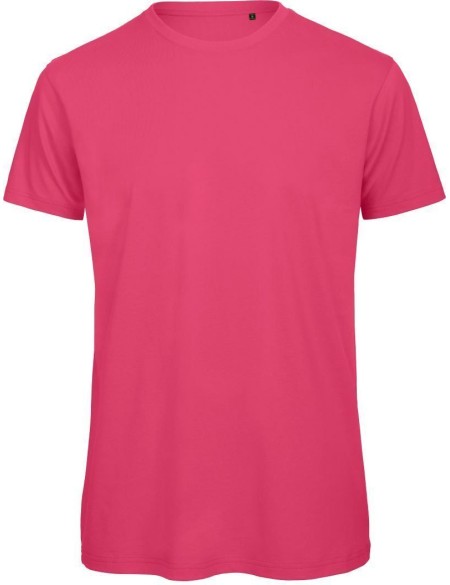 Herren-T-Shirt B+C Inspire T aus Bio-Baumwolle – Fuchsia L