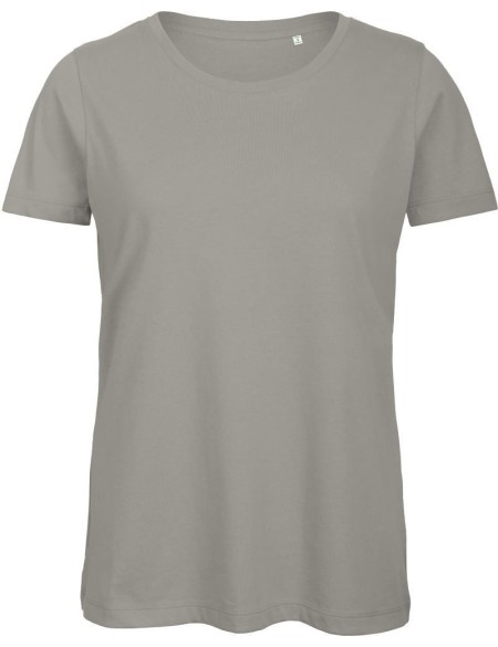 Damen T-Shirt B+C Inspire T aus Bio-Baumwolle - Hellgrau XL