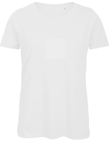 Damen T-Shirt B+C Inspire T aus Bio-Baumwolle - Weiß L