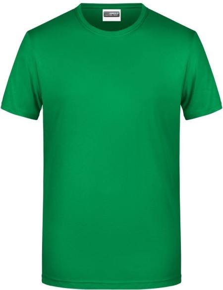 Herren-T-Shirt aus Bio-Baumwolle James+Nicholson 8008 – Farngrün 3XL