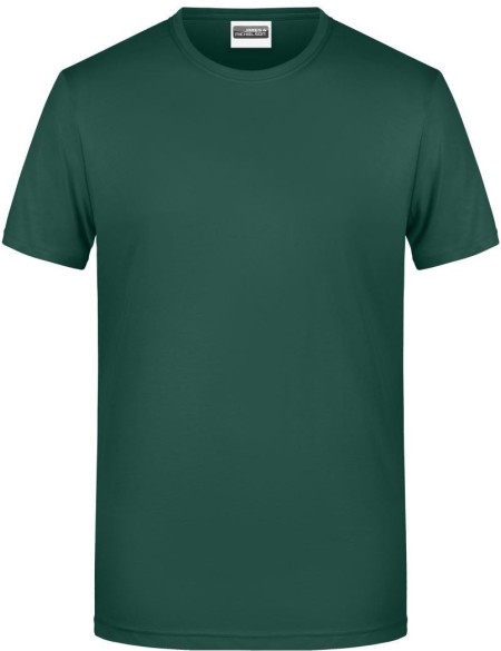 James+Nicholson 8008 Herren-T-Shirt aus Bio-Baumwolle – Dunkelgrün XXL