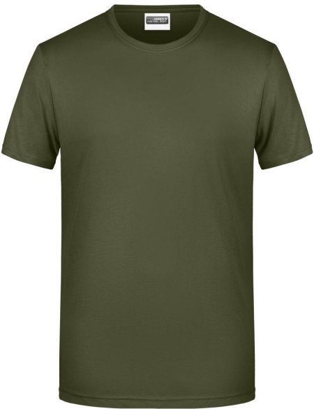 James+Nicholson 8008 Herren-T-Shirt aus Bio-Baumwolle – Oliv XL
