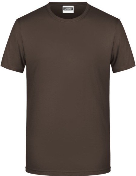 James+Nicholson 8008 Herren-T-Shirt aus Bio-Baumwolle – Braun M