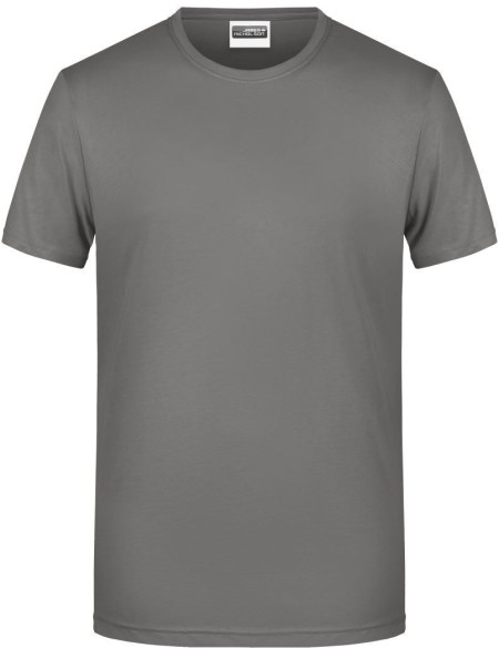 Pánské tričko z bio bavlny James+Nicholson 8008 - Mid grey L