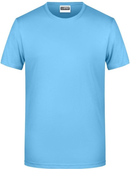 Herren-T-Shirt aus Bio-Baumwolle James+Nicholson 8008 – Himmelblau M