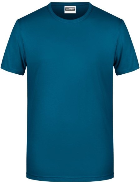 Pánské tričko z bio bavlny James+Nicholson 8008 - Petrol XL
