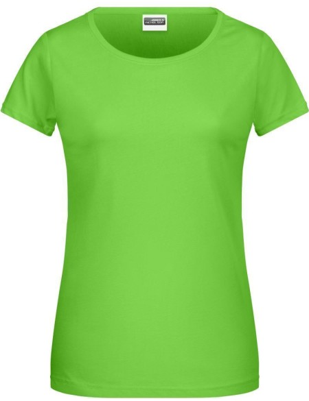 James+Nicholson 8007 Damen-T-Shirt aus Bio-Baumwolle – Limettengrün XXL