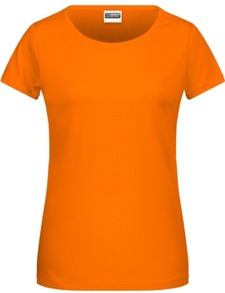 James+Nicholson 8007 Damen-T-Shirt aus Bio-Baumwolle – Orange XS