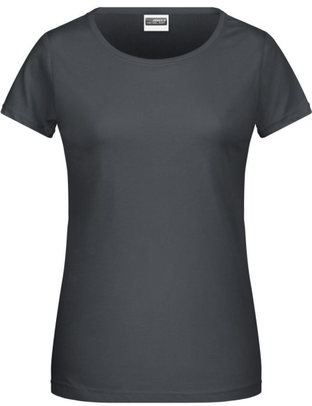 James+Nicholson 8007 Damen-T-Shirt aus Bio-Baumwolle – Graphit XS