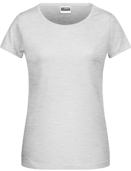 James+Nicholson 8007 Bio-Baumwoll-Damen-T-Shirt – Ash M