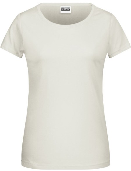 James+Nicholson 8007 Damen-T-Shirt aus Bio-Baumwolle – Natur S