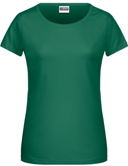 Damen-T-Shirt aus Bio-Baumwolle James+Nicholson 8007 – Irischgrün XS