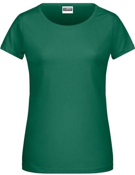 Damen-T-Shirt aus Bio-Baumwolle James+Nicholson 8007 – Irischgrün S
