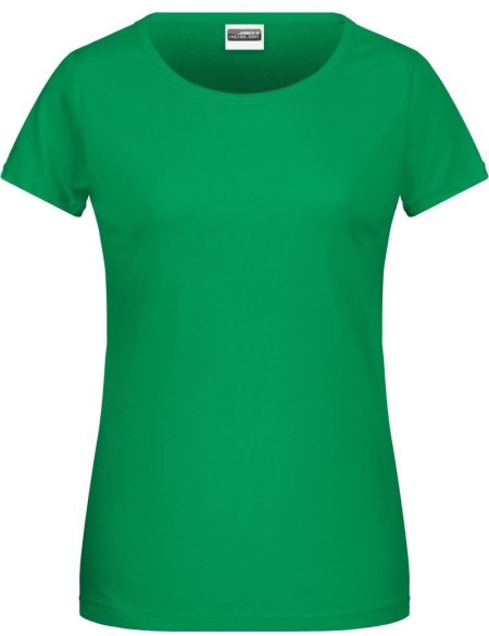 Damen-T-Shirt aus Bio-Baumwolle James+Nicholson 8007 – Farngrün XS