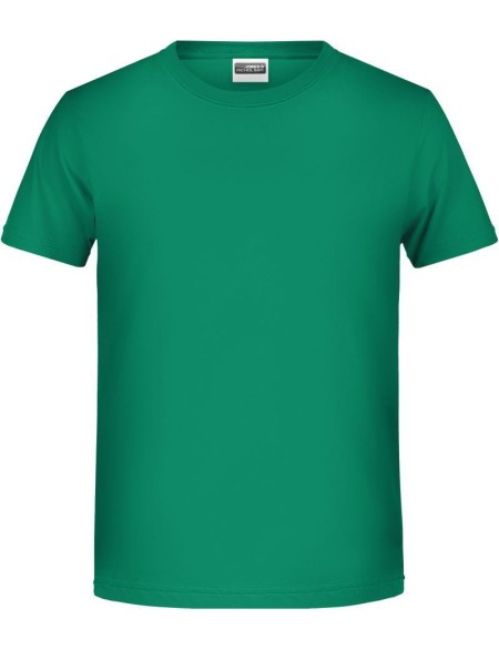 James+Nicholson T-Shirt aus Bio-Baumwolle für Jungen 8008B – Irischgrün XS