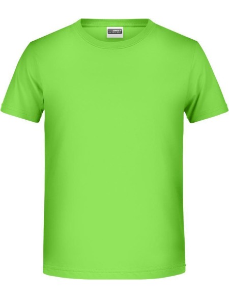 James+Nicholson T-Shirt aus Bio-Baumwolle für Jungen 8008B – Limettengrün S