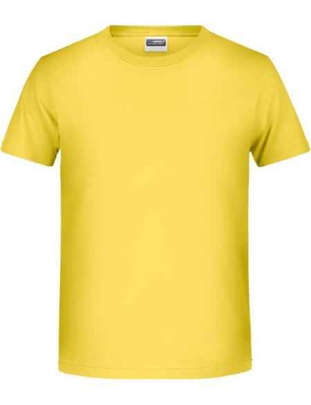 James+Nicholson T-Shirt aus Bio-Baumwolle für Jungen 8008B – Gelb XL