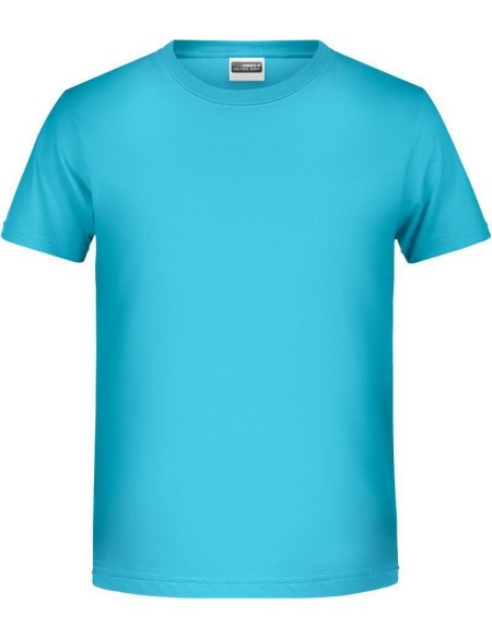 James+Nicholson T-Shirt aus Bio-Baumwolle für Jungen 8008B – Türkis XL