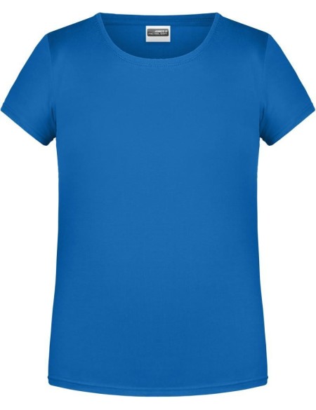 James+Nicholson 8007G Mädchen-T-Shirt aus Bio-Baumwolle – Cobalt XS
