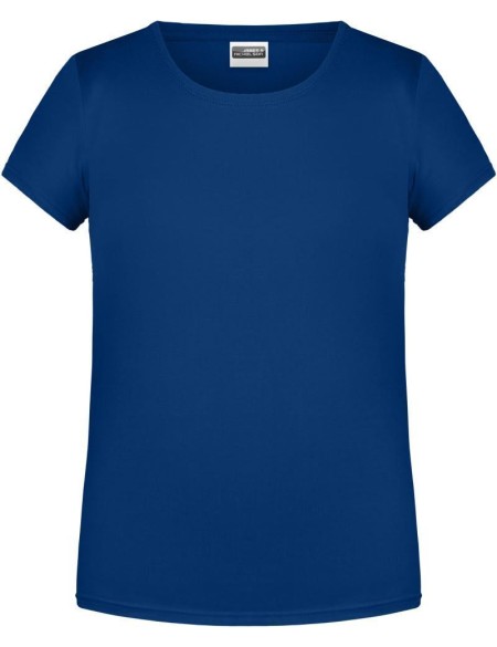 James+Nicholson Mädchen-T-Shirt aus Bio-Baumwolle 8007G – Dark Royal L