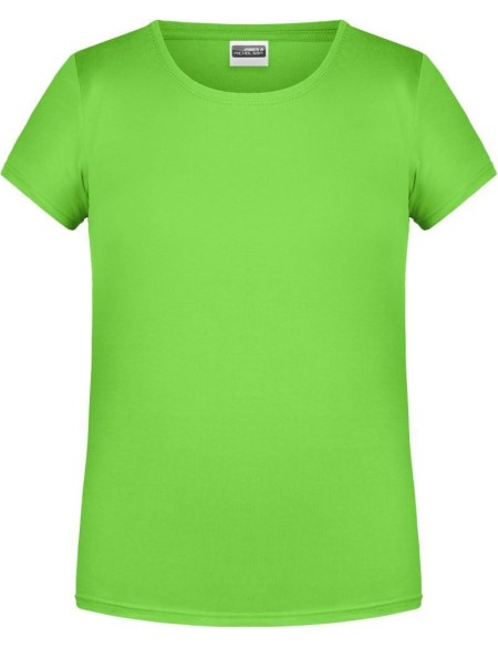 James+Nicholson Mädchen-T-Shirt aus Bio-Baumwolle 8007G – Limettengrün M