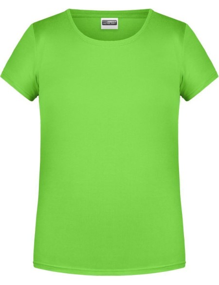 James+Nicholson 8007G Mädchen-T-Shirt aus Bio-Baumwolle – Limettengrün XL
