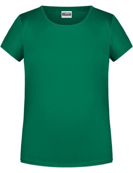 James+Nicholson Mädchen-T-Shirt aus Bio-Baumwolle 8007G – Irischgrün L