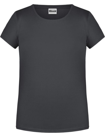 James+Nicholson 8007G Bio-Baumwoll-T-Shirt für Mädchen – Graphit XS