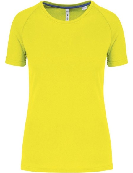 Damen-Sport-T-Shirt Kariban PA4013 – Fluoreszierendes Gelb S