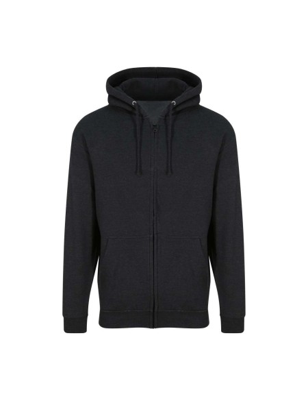 Herren-Kapuzenpullover mit Reißverschluss ZOODIE – Black Smoke XL