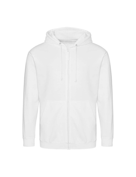 Herren-Kapuzenpullover mit Reißverschluss ZOODIE – Arktisweiß XL