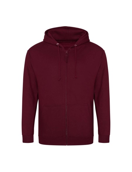 Herren-Kapuzenpullover mit Reißverschluss ZOODIE – Burgunderrot M