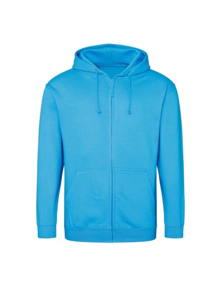 Herren-Kapuzenpullover mit Reißverschluss ZOODIE – Hawaiiblau XL