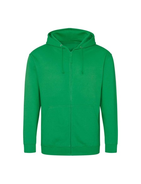 Herren-Kapuzenpullover mit Reißverschluss ZOODIE – Kelly Green S