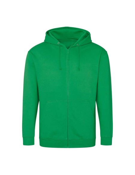 Herren-Kapuzenpullover mit Reißverschluss ZOODIE – Kelly Green XXL