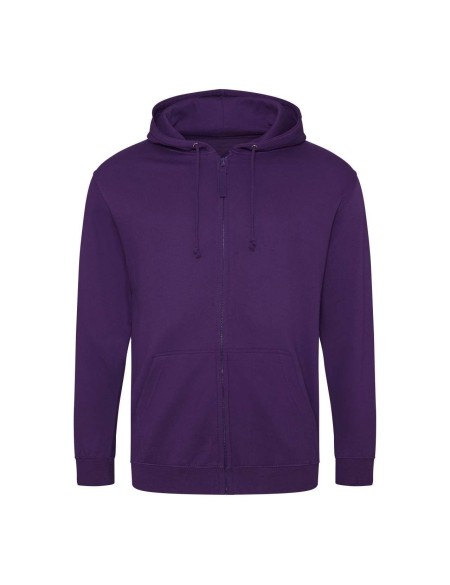 Herren-Kapuzenpullover mit Reißverschluss ZOODIE – Lila M