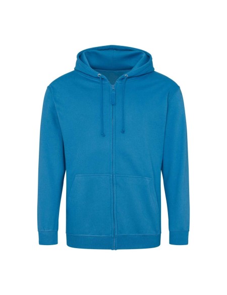 Herren-Kapuzenpullover mit Reißverschluss ZOODIE – Sapphire Blue S