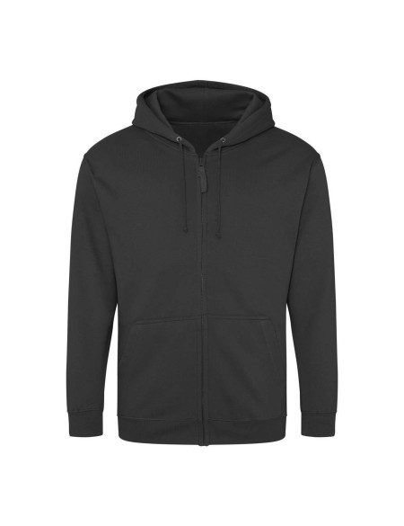 Herren-Kapuzenpullover mit Reißverschluss ZOODIE – Sturmgrau XXL