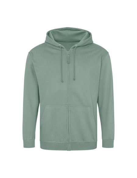 Herren-Kapuzenpullover mit Reißverschluss ZOODIE – Dusty Green M