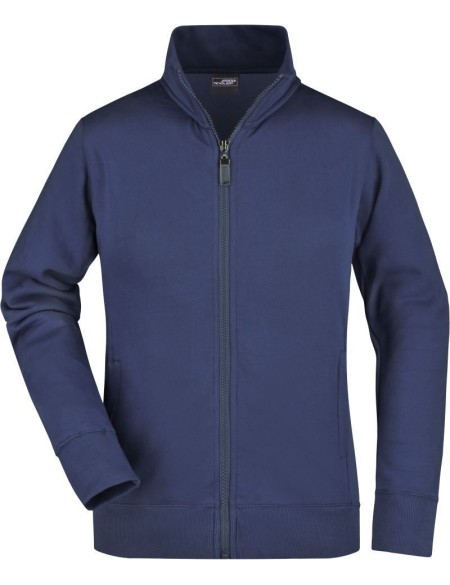 James+Nicholson JN52 Damen-Kapuzenpullover mit Reißverschluss – Marineblau S